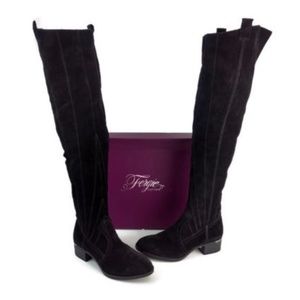Fergie Women's Black Knee High Boots US Size 7.5 M